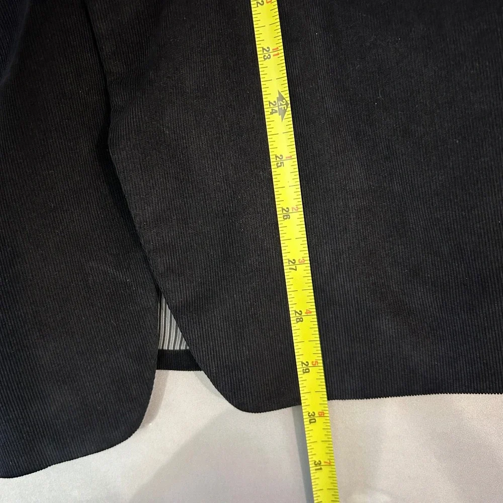 Calvin Klein Men's Black Corduroy Blazer Sport Coat‎ Jacket Size 40S EUC Retro